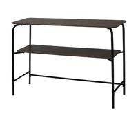 Console en MDF et Métal 2 étages - L.110 x H.77,5cm - Marron et Noir