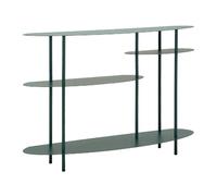 Console en métal bleu sarcelle 118x34x82 cm