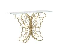 Console en métal doré Butterfly 110 x 40 x 76 cm