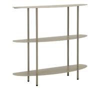 Console en métal gris tourterelle 90x28x81 cm