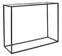 Console en Métal Noir Plateau Motifs Géométriques - VANIA - ALTOBUY Noir G