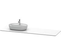 Duravit Luv console de lavabo LU9468L1717 178,3x59,5cm, gauche, structure blanche, en pierre de quartz, 1 découpe