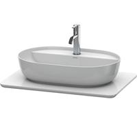 Duravit Luv Meuble sous lavabo LU946501717 68,8x47,5cm, structure blanche, en pierre de quartz, avec 1 découpe