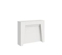 Console Extensible 90x25/181 cm Anea Frêne Blanc