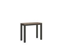 Console extensible 90x40/196 cm Everyday Small Evolution Chêne Nature cadre Anthracite -