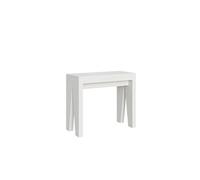 Console extensible 90x40/196 cm Naxy Small Frêne Blanc -