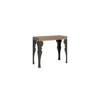 Console extensible 90x40/300 cm Paxon Premium Chêne Nature cadre Anthracite -
