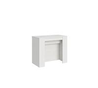 Console extensible 90x48/296 cm Venus Frêne Blanc rallonges internes -