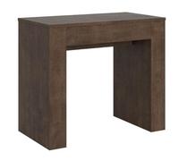 Console extensible bois foncé 14 personnes 49 à 307 cm Ery