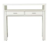 Console Extensible Bureau "Nine" 100cm Blanc Blanc G