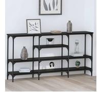 Console extensible - vidaXL - 883558 - Noir - Cadre acier robuste - Pieds réglables