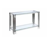 Console gold verre marbré blanc 120x40x78 cm GEOMAG