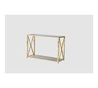 Console gold verre trempé transparent 120x40x78 cm KENSY