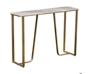 Console Graphite rectangulaire 32x120cm doré - Atmosphera Créateur d'intérieur