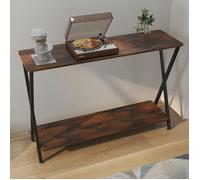 Console Haute -80X30X81cm- Meuble d'entree, Table Console Meuble-vintage-pour Couloir, Entrée,Salon, Marron