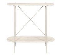 Console - HOME DECO FACTORY - TERRA NOVA - Élégante - Aérienne - Blanc et Beige