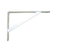 Console lourde charge avec jambe de force 330 x 500 mm - blanche - J503695
