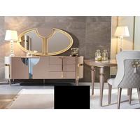 Console Meubles Armoire en bois Miroir Commode Armoire de luxe Commodes Armoire Étagère