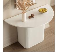 Console murale demi-lune table d’entrée design moderne blanche gain de place salon entrée scandinave