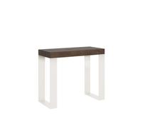 Console murale extensible Tecno Small - Blanc - 90x40/196 cm - 10 places