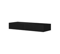Console Murale Nicole 100 cm - Design Moderne avec 2 Tiroirs, Mat Noir | 100 x 15 x 41 cm