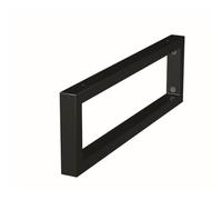 Console murale pour lavabo 45 x 14 cm en acier noir mat Naturel Dolce (KONZOLEH45CM)