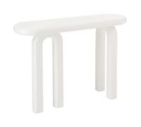 Console Ovale Design Archie 120cm Blanc
