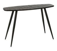 Console Ovale en Bois "Teck" 120cm Noir Noir