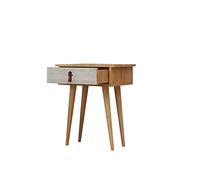 Console, panneau de particules 100% mélaminé, coloris chêne blanc