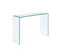 Console rectangulaire en verre trempé 110cm transparent - Glintz