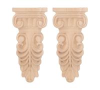 Console Rustique Sculptée Style Classique 5x2,5x0,6 Pouces | Texture Délicate, Transition Lisse, Facile à Peindre ou Antiquiser, Stabilité Renforcée, Décoration Murale
