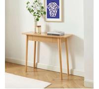 Console SOLENN effet chêne 1 tiroir 100cm - Bois