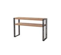 Concept Usine Console Hanko – style industriel bois et noir – 140 cm – marron