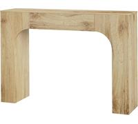 Console - Table de canapé/d'entrée - 120 cm Bois - Rectangulaire - Style cottage - Chêne naturel - Buff/Beige