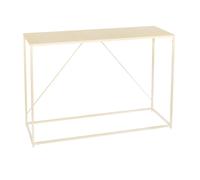 Console table d'entrée en acier coloris Beige