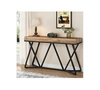 Console Table d'entrée Tribesigns - Marron - MDF et Métal - 140x30x90 cm