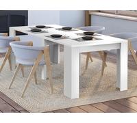 Console table extensible 10 couverts - 4 rallonges - Blanc - ONEGA