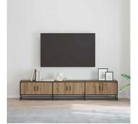 vidaXL Unites TV 2 pcs Chêne Artisanal 210 x 35 x 41 cm, Meuble TV Moderne, Rangement Mural rectangulaire, Meuble de Divertissement épuré pour Salon