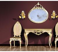 Consoles Table Commode avec miroir Luxe Classe Meuble Set Style Moderne 2pcs. Nouveau