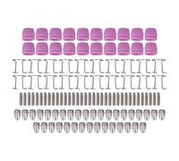 Consommables pour soudage par torche plasma : 5 buses en céramique, électrodes, buses conductrices et anneaux en acier pour machine de découpe plasma, compatibles avec les modèles