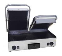 Contact-Grill Double 220-240v 3,5kw Plaque Inférieure Lissée, Plaques Supérieures Rainurée + Rainurée