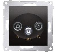 Contact-Simon DASP.01/48, Anthracite, Plastique, IP20, 75 mm, 41 mm, 75 mm
