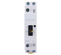 Contacteur 25A 2P Contacteur AC Domestique Contacteur Jour Nuit 2NO 24V | Contacteur AC modulaire domestique Rail DIN Contacteur Manuel, Éclairage, Chauffage, Ventilation Contacteur AC 24V