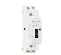 Contacteur AC 2P 16A 20A 25A 2NO 220V 50/60Hz, commande manuelle, usage domestique, Type de Rail(2P 25A 2NO 220V)