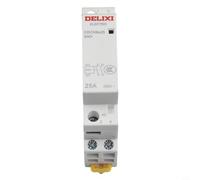 Contacteur AC 2P 25A CA 220V, rail de chapeau, pour maison intelligente et hôtel, contacteur de module domestique silencieux pour éclairage chauffage ventilation (25 A 2NO 220 V)