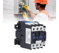 Contacteur AC 3 pôles, 220V, 32A, contact normalement ouvert (NO), contacts en argent, modèle CJX2-3210