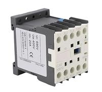 Contacteur AC, 380V 6A 3P Contacteur de Moteur Électrique Contrôleur de Moteur à Montage Sur Rail Triphasé pour Les Applications de Distribution d'Énergie