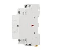 Contacteur AC Domestique, 2P, 1NO, 1NC, 20A, 24V, 220V/230V, 50/60Hz, Montage sur Rail DIN, Pour Applications Électriques et Électroniques Domestiques
