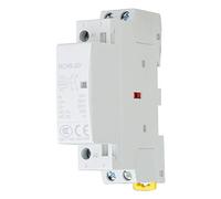 Contacteur AC domestique 2P/1NO 1NC 20A Contacteur modulaire, montage sur rail Din 35mm Contacteur d'automatisation 50/60HZ, fréquence marche/arrêt maximale 30 fois/h(220V/230V)