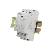 Contacteur AC domestique sur Rail Din 2P 16A/20A/25A, 220V 1NO 1NC / 2NO / 2NC(2P 25A 2NO)